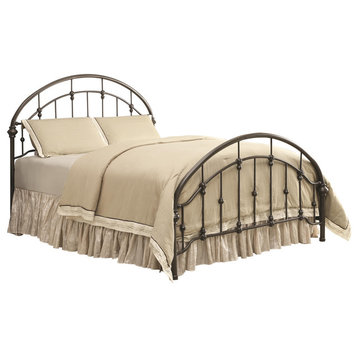 Coaster Rowan Full Traditional Metal Curved Spindle Bed in Bronze