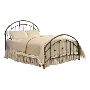 Coaster Metal Curved Bed, Black, Full