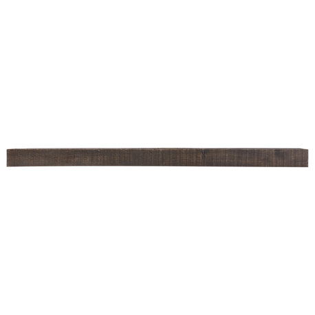 Solid Beam Wood Mantel, Dark Chocolate, 60"