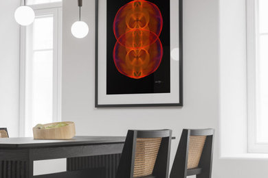 This is an example of a contemporary dining room in Other.
