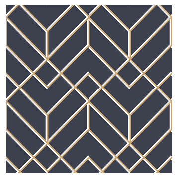 THE 15 BEST Blue Geometric Wallpaper for 2023 | Houzz