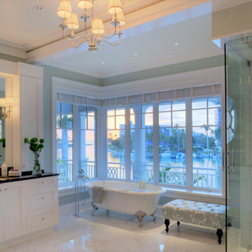 Transitional Master Baths - AlliKristé Custom Cabinetry