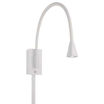 WAC Lighting Stretch LED Swing Arm, White