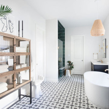 Modern Eclectic Bathroom | Dripping Springs, Texas
