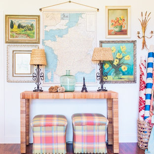 Inspiration för ett shabby chic-inspirerat arbetsrum