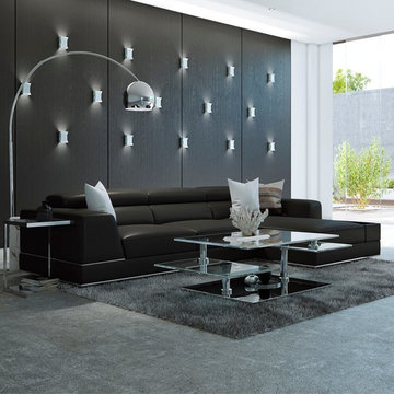Reclining Leather Modular Sectional