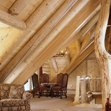 Columbia Station Rustic Log Home