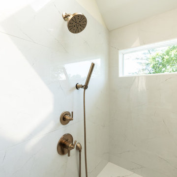 Leawood, Kansas Primary Bathroom Remodel with Custom Shower and Expanded Closet