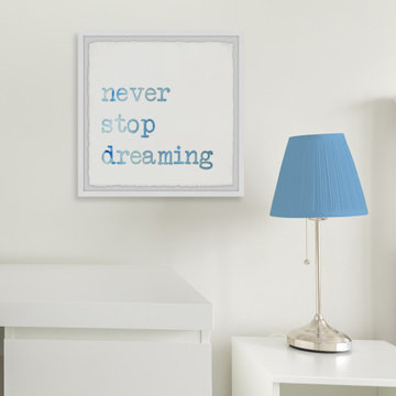 "Never Stop Dreaming VIII" Framed Painting Print