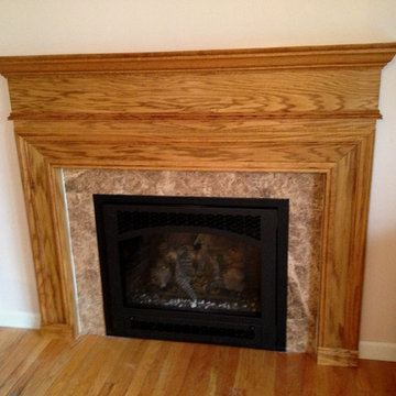 fireplace mantel