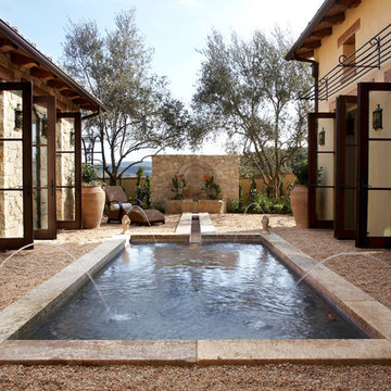 Swimming pools, pool copings, pool decks & pool fountains