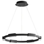 Oxygen - Oxygen Dieter 24" 6-Light LED Pendant 3-22-15, Black - This 24" 6-LT LED Pendant from Oxygen has a finish of Black and fits in well with any Transitional style decor.