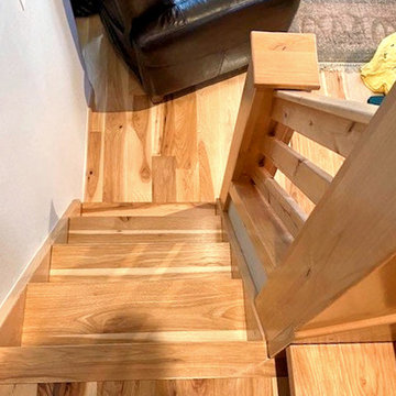 Hickory Floating Stair Treads