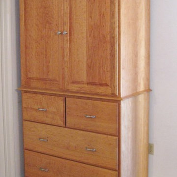 Custom Cherry Armoire with Danish Oil Finish