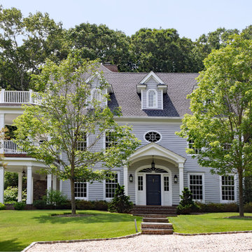 Traditional House Overlooking Water