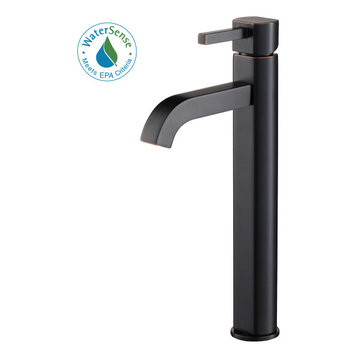 Ramus Single Handle 1-Hole Vessel Bathroom Faucet, Oil Rubbed Bronze