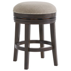 Hennepin Solid Wood Backless Swivel Counter Stool, 24