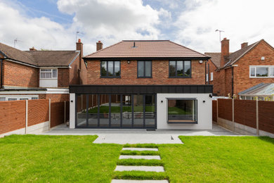 Design ideas for a contemporary house exterior in London.