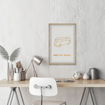 "Enjoy the Journey" Framed Painting Print