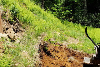 Landslide from Water & Soil Erosion Backyard Transformation