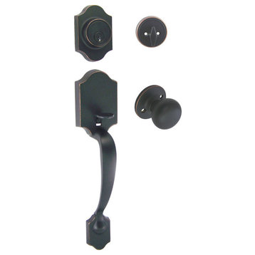 Valhala Oil Rubbed Bronze Handleset with Bedford Interior