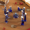 NOVICA Blue Festivity And Glass Nativity Scene  (10 Piece)