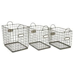 Industrial Baskets by IMAX Worldwide Home