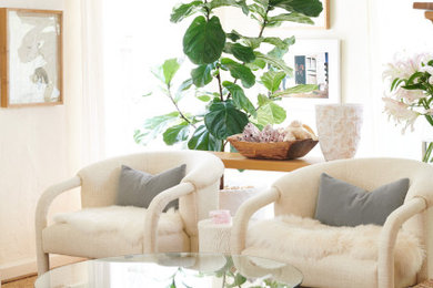 Example of a minimalist living room design in Dallas