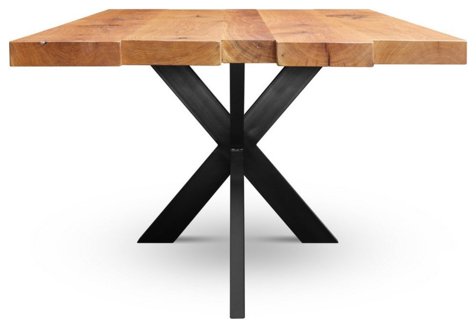ALKEN Solid Wood Dining Table - Industrial - Dining Tables - by ...