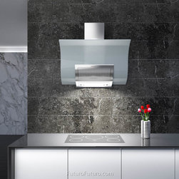 36&Prime; Wave White Wall Range Hood - Range Hoods And Vents