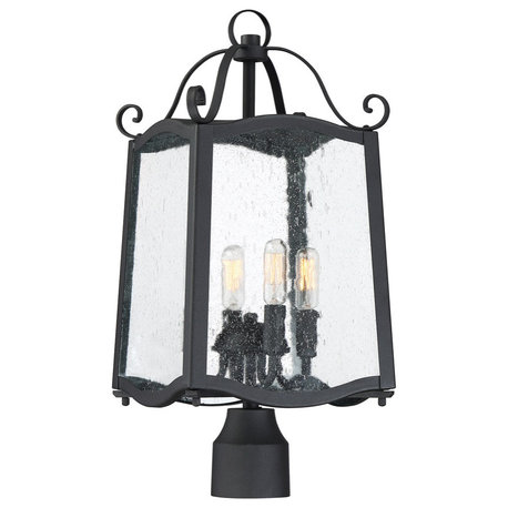 Glenwood 4 Light Post Light or Accessories, Black