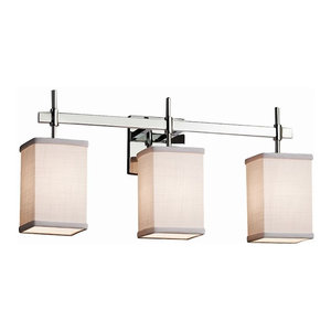 Grid with Clear Bubbles LED Polished Chrome Union 4-Light Bath Bar Square w//Flat Rim Shade Justice Design Group Lighting WGL-8414-15-GRCB-CROM-LED4-2800 Wire Glass