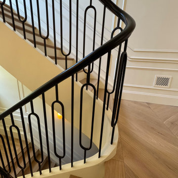 Project #134 | Straight Staircase with Elliptical Stringer