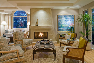 Living room - traditional living room idea in Orange County