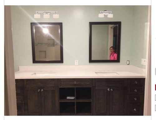 How Big Of A Bathroom Vanity Light, How Long Should Vanity Light Be Over Mirror