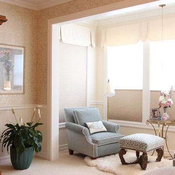 Tranquil transitional Master bedroom