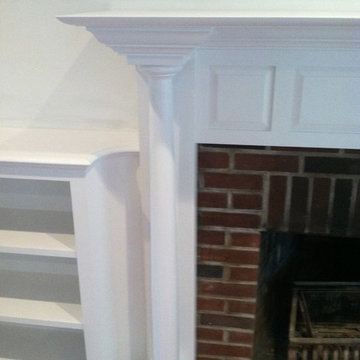 Custom Mantle/ Bookcase