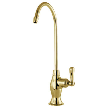 Kingston Reverse Osmosis System Filtration Water Air Gap Faucet, Polished Brass