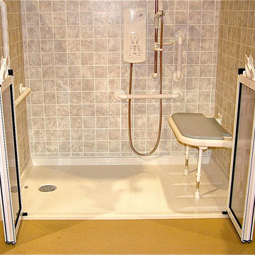 Roll in shower handicapped ADA shower
