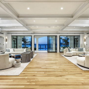 Luxury Living Room at Sunset