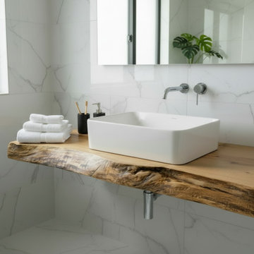 Customizable Live Edge Maple Vanity Tops, Made-To-Order