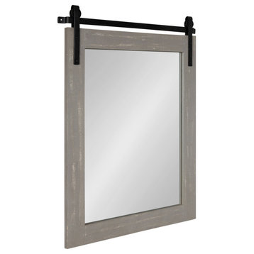 Cates Rustic Wall Mirror, Gray 22x.75x30