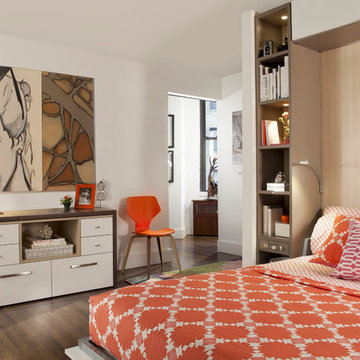 Custom Sideboard with Swivel Desk Top - Brooklyn, NY