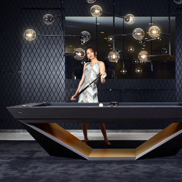 The Worlds Largest & America's Priciest Home featuring 11 Ravens Billiards Table