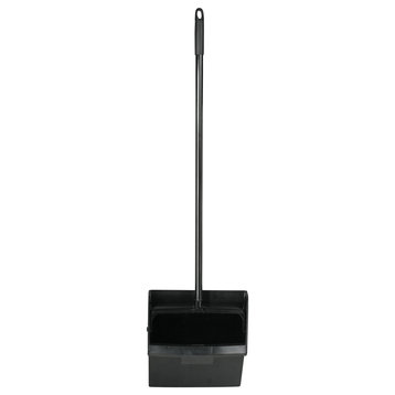 Superio Commercial Folding Lobby Dustpan with Wheels, 37” Height.
