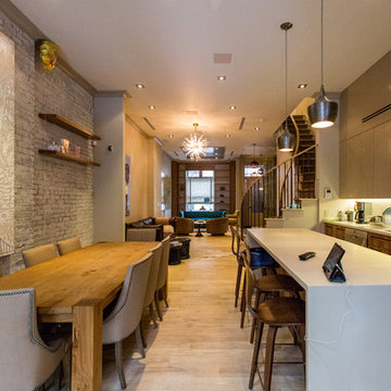Kitchen / dining with the 3.1 home theater, universal remote control and sonos a