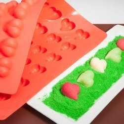 Truffly Made. Heart Chocolate Truffle, Jelly and Candy Mold, 54 cavities, One st - Candy And Chocolate Molds