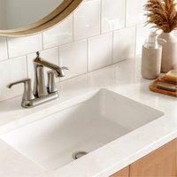Karran 2-Hole 2-Handle Bathroom Faucet With Pop-Up Drain, Stainless Steel