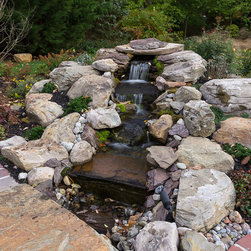Waterfall Water Feature - Outdoor Fountains And Ponds