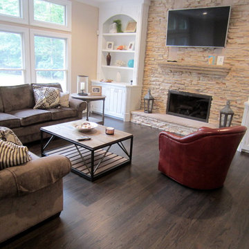 Smithtown: INSTALL NEW & REFINISH EXSTING W EBONY/GRAY BLEND & BONA TRAFFIC HD